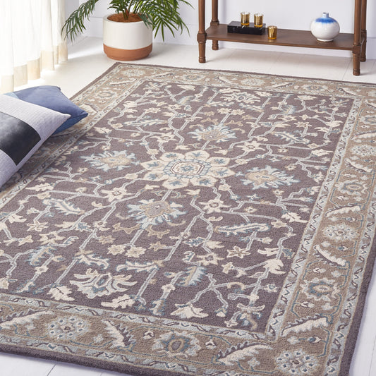 Tapis moderne en laine florale SAFAVIEH fait main Blossom Gulperi