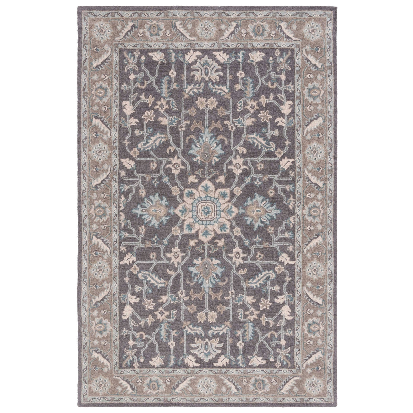 Tapis moderne en laine florale SAFAVIEH fait main Blossom Gulperi