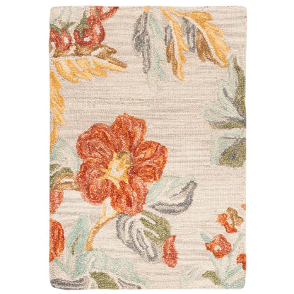 Tapis en laine floral moderne SAFAVIEH fait main Blossom Hysnije