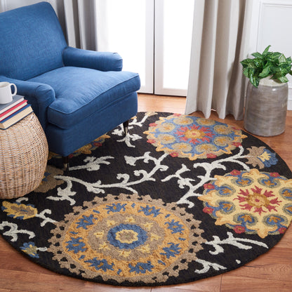 Tapis moderne en laine florale fait main SAFAVIEH Blossom Maaret