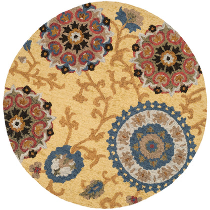 Tapis moderne en laine florale fait main SAFAVIEH Blossom Maaret