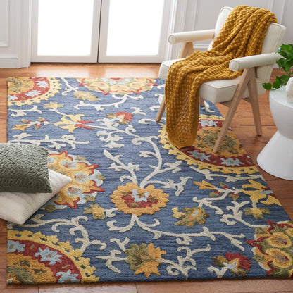 Tapis moderne en laine florale fait main SAFAVIEH Blossom Maaret