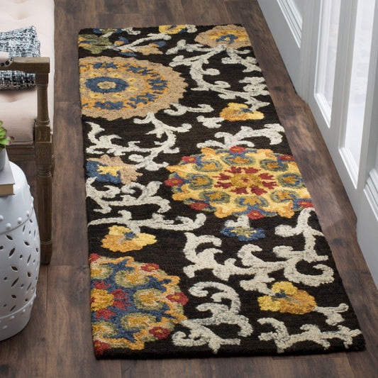Tapis moderne en laine florale fait main SAFAVIEH Blossom Maaret