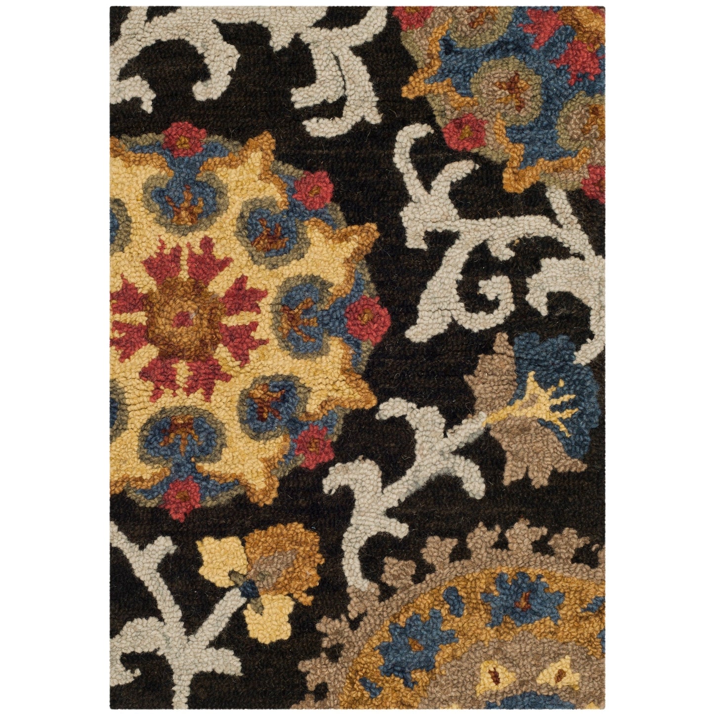Tapis moderne en laine florale fait main SAFAVIEH Blossom Maaret