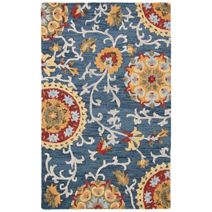 Tapis moderne en laine florale fait main SAFAVIEH Blossom Maaret