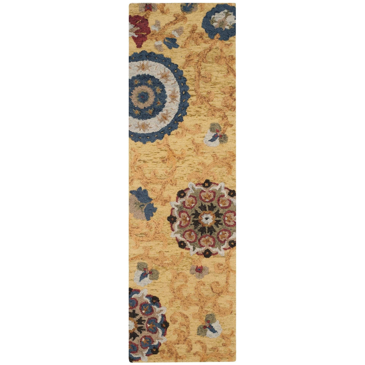 Tapis moderne en laine florale fait main SAFAVIEH Blossom Maaret