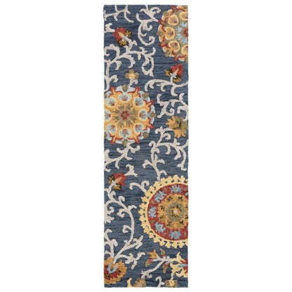 Tapis moderne en laine florale fait main SAFAVIEH Blossom Maaret