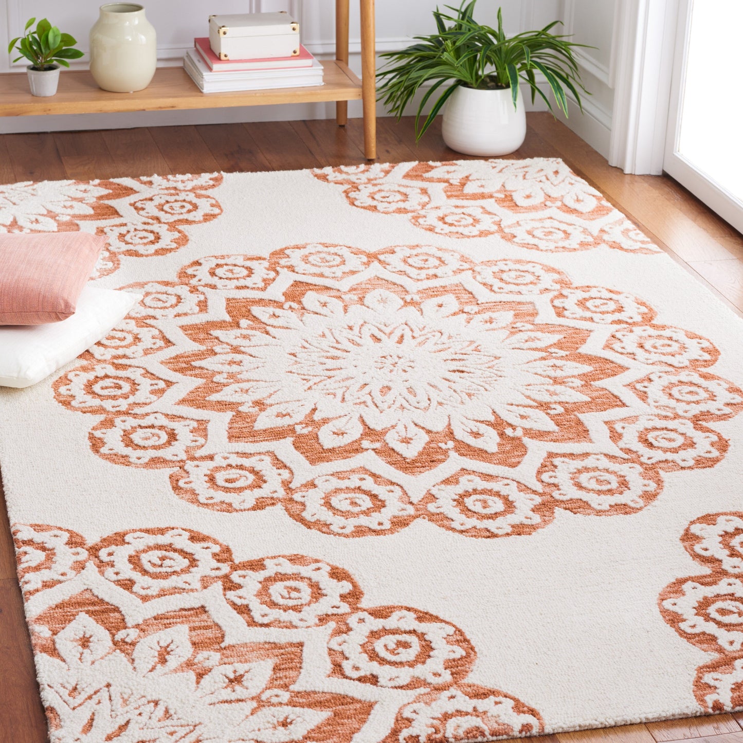 Tapis moderne en laine florale fait main SAFAVIEH Blossom Oriella