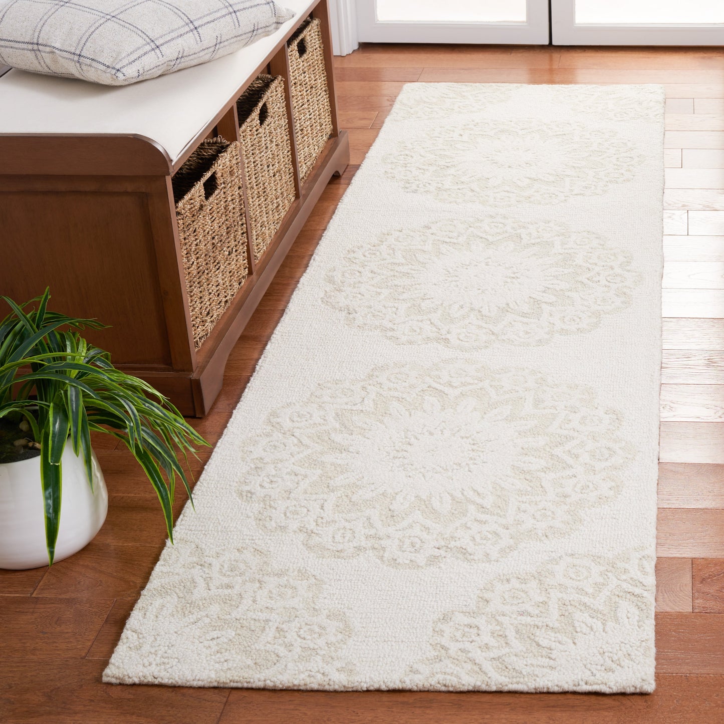 Tapis moderne en laine florale fait main SAFAVIEH Blossom Oriella