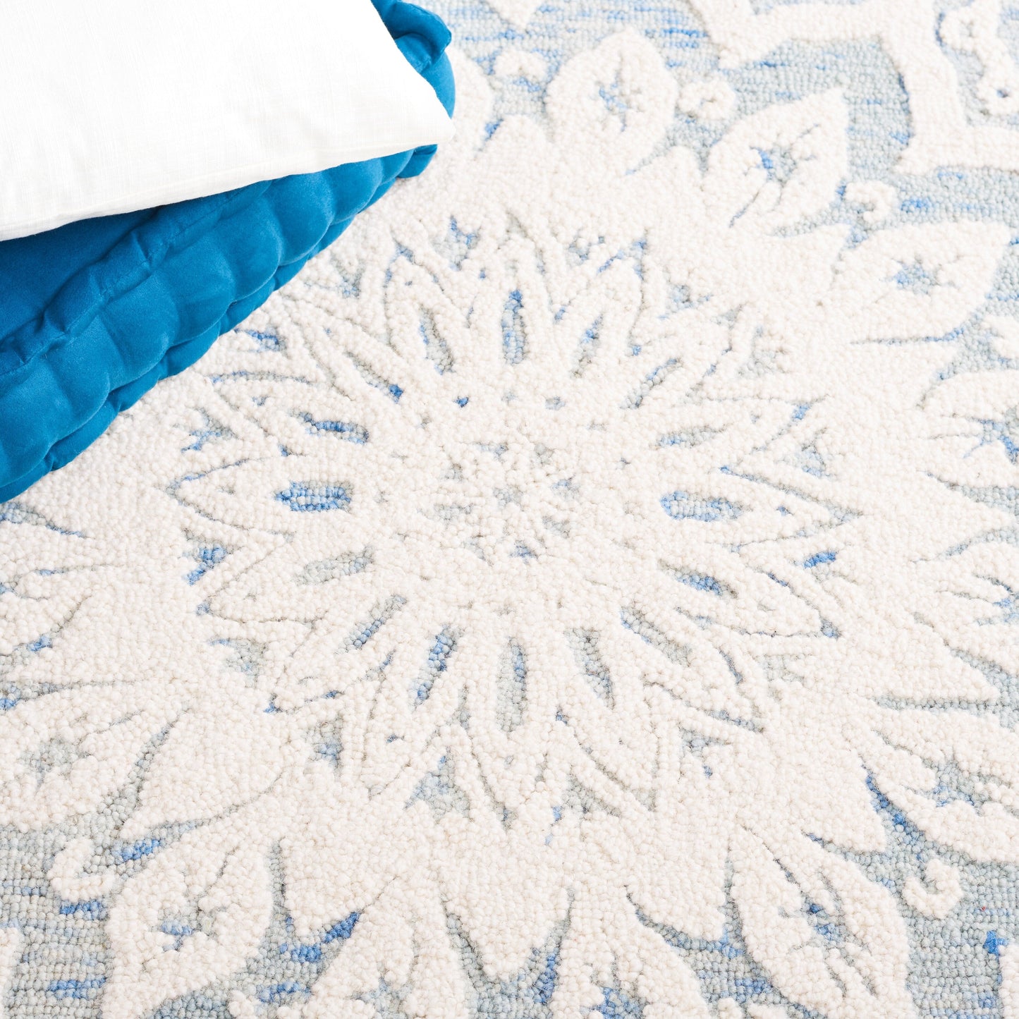 Tapis moderne en laine florale fait main SAFAVIEH Blossom Oriella