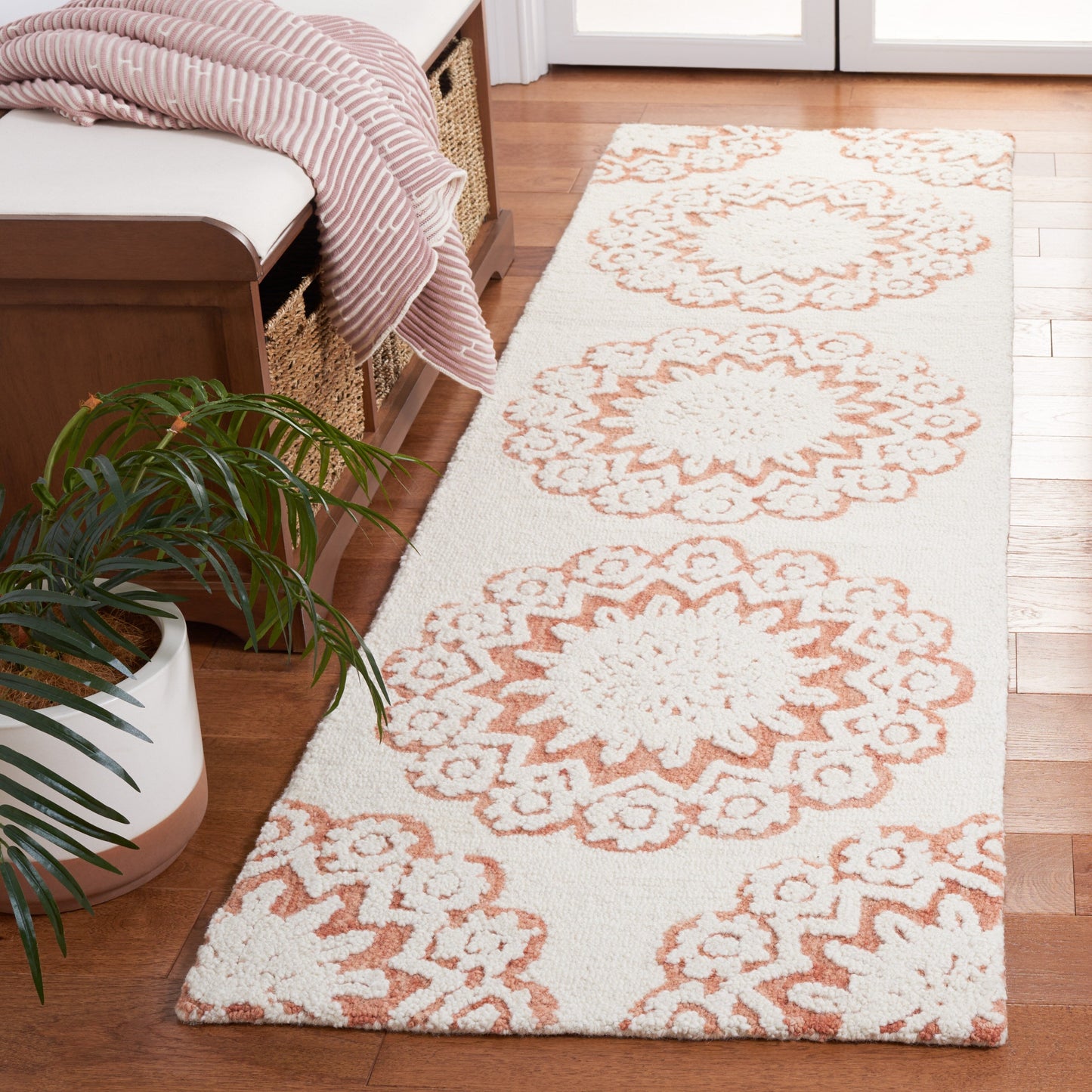 Tapis moderne en laine florale fait main SAFAVIEH Blossom Oriella