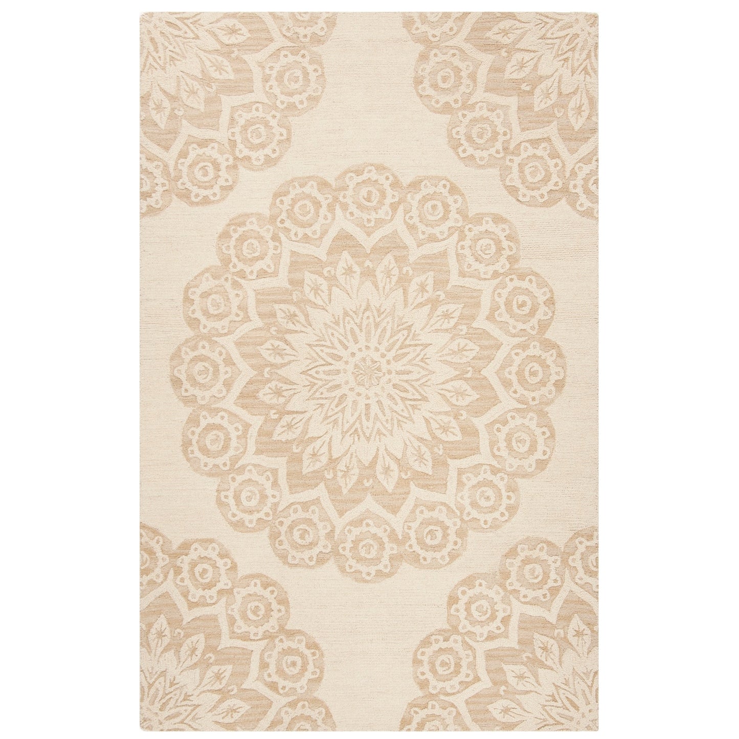 Tapis moderne en laine florale fait main SAFAVIEH Blossom Oriella