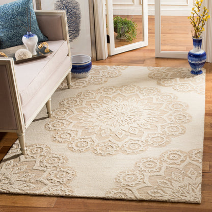 Tapis moderne en laine florale fait main SAFAVIEH Blossom Oriella