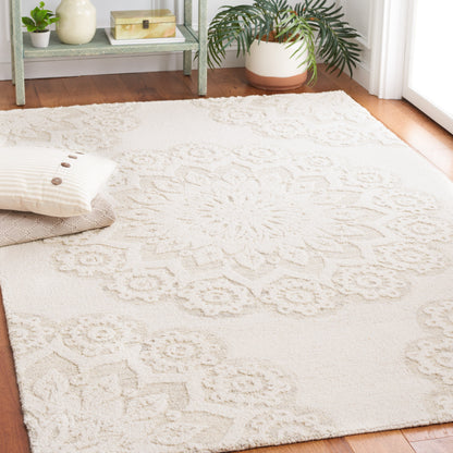 Tapis moderne en laine florale fait main SAFAVIEH Blossom Oriella