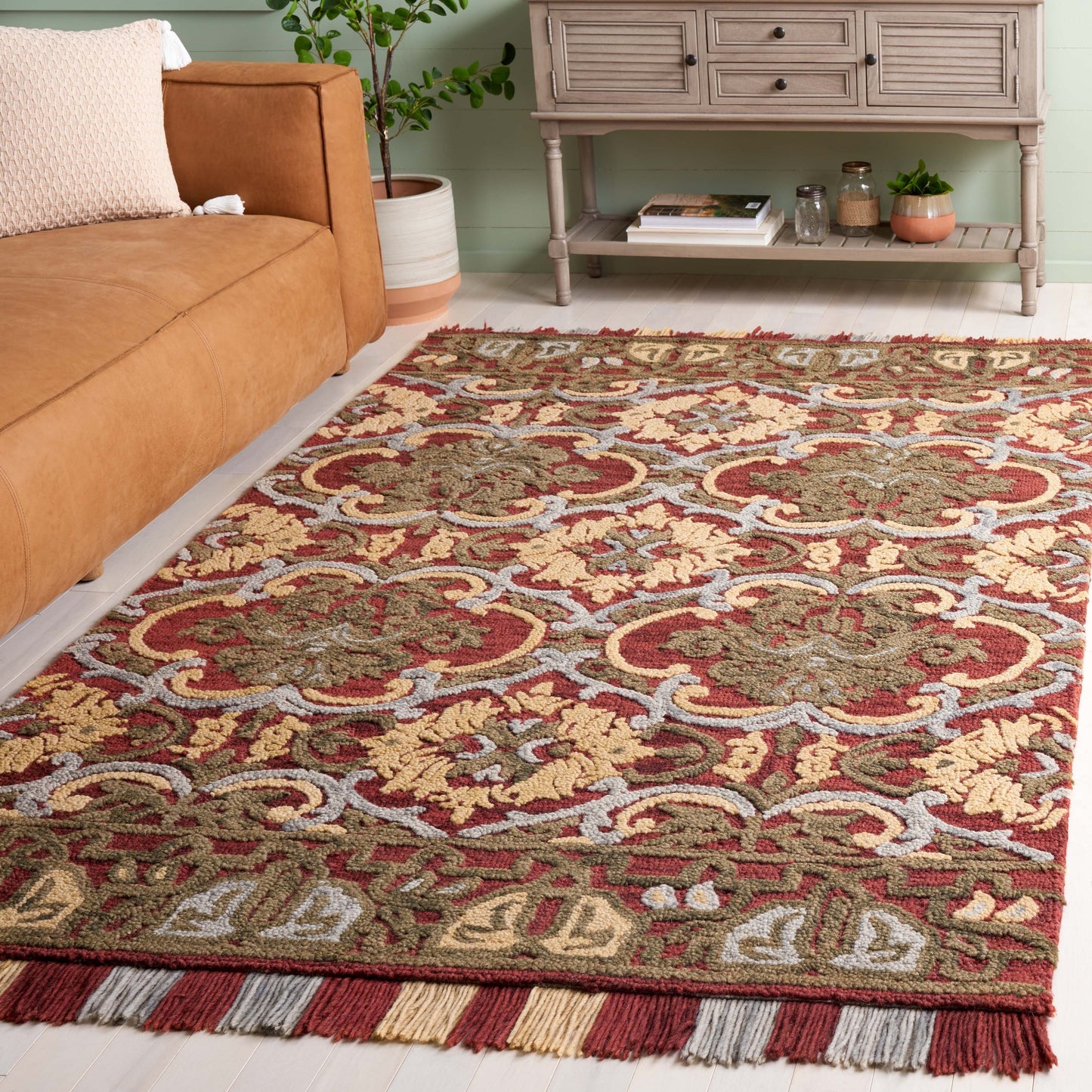 Tapis en laine floral SAFAVIEH fait main Blossom Porzia