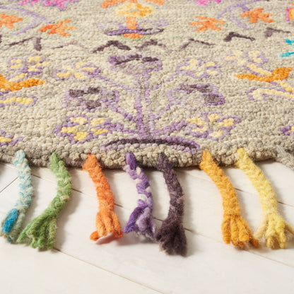 Tapis en laine floral moderne SAFAVIEH fait main Blossom Takuko