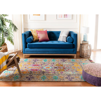 Tapis en laine floral moderne SAFAVIEH fait main Blossom Takuko