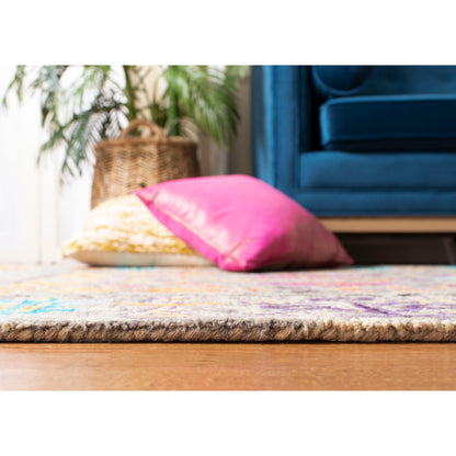Tapis en laine floral moderne SAFAVIEH fait main Blossom Takuko