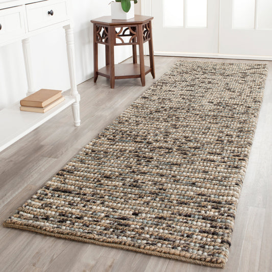 SAFAVIEH Tapis bohème fait à la main en jute et en laine Jelisava