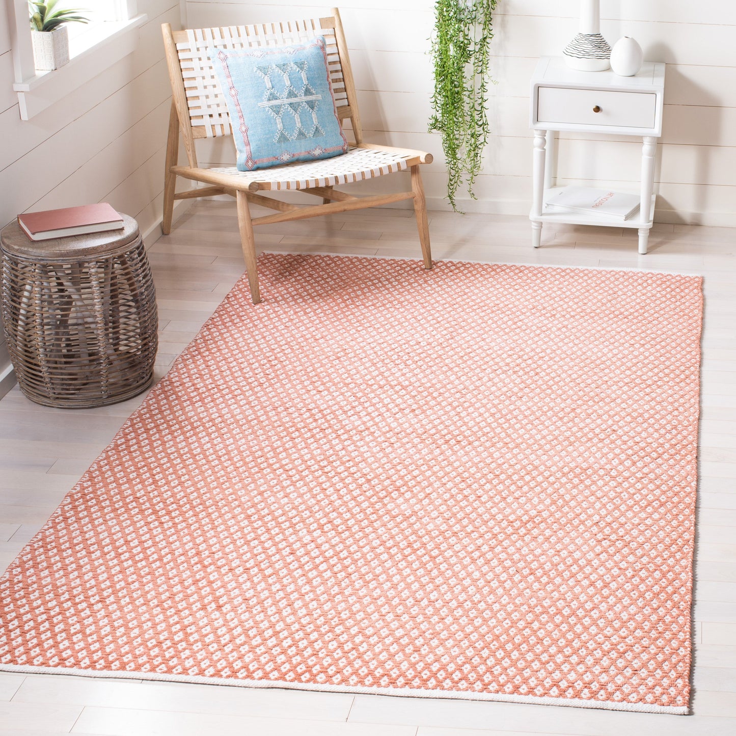 Tapis tissé plat en coton côtier Boston Shirine fait main SAFAVIEH