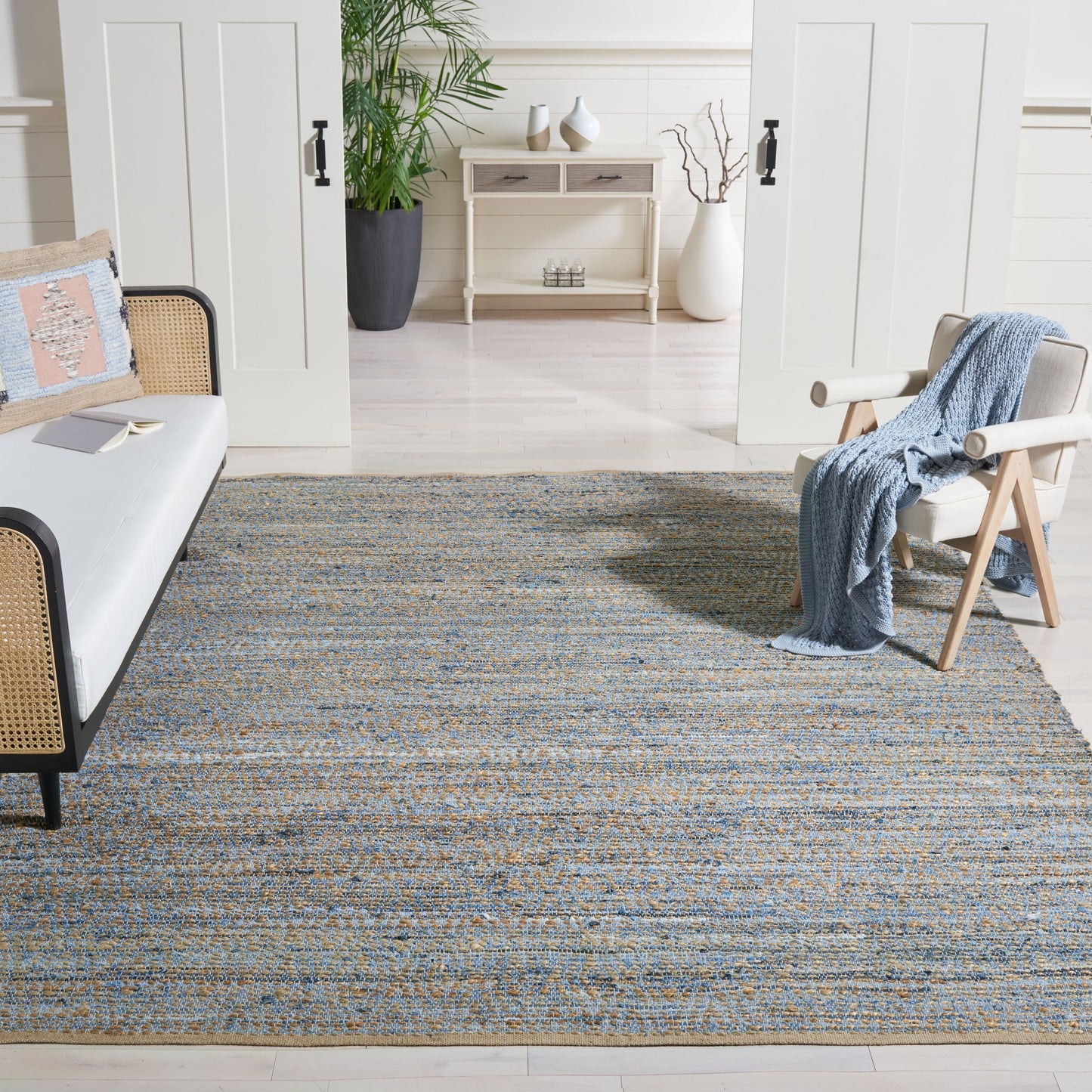 Tapis côtier en jute SAFAVIEH fait main, style Cape Cod Irenea