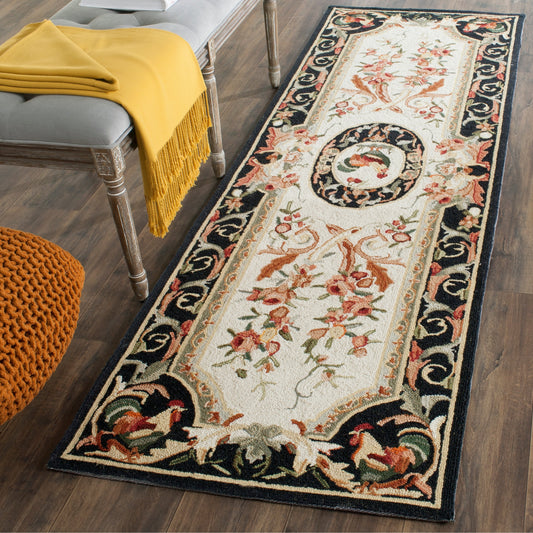 Tapis en laine fait main Chelsea Anni French Country Rooster de SAFAVIEH
