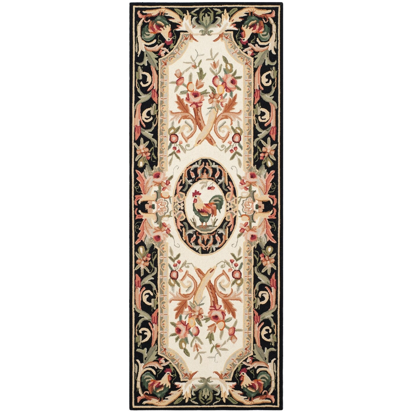 Tapis en laine fait main Chelsea Anni French Country Rooster de SAFAVIEH