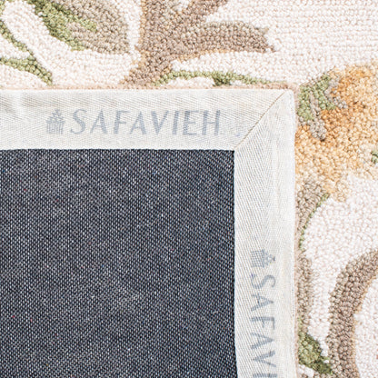 SAFAVIEH Fait Main Chelsea Jacomine French Country Floral Scroll Laine