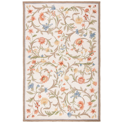 SAFAVIEH Fait Main Chelsea Jacomine French Country Floral Scroll Laine