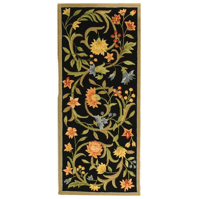 SAFAVIEH Fait Main Chelsea Jacomine French Country Floral Scroll Laine