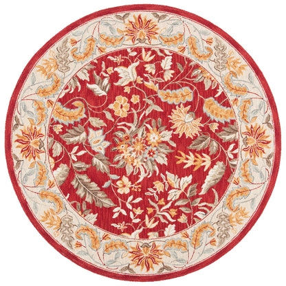 Tapis en laine floral fait main Chelsea Malda de style campagnard français SAFAVIEH