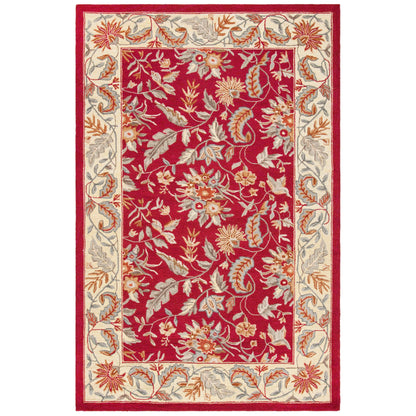 Tapis en laine floral fait main Chelsea Malda de style campagnard français SAFAVIEH