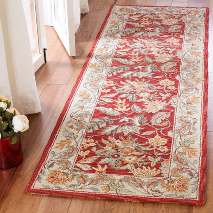 Tapis en laine floral fait main Chelsea Malda de style campagnard français SAFAVIEH
