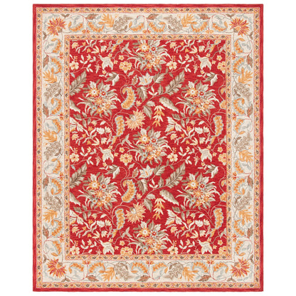 Tapis en laine floral fait main Chelsea Malda de style campagnard français SAFAVIEH