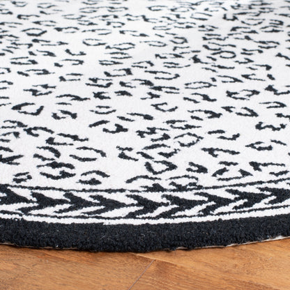 Tapis de jardin solaire Chelsea fait main en laine léopard de style campagnard français SAFAVIEH