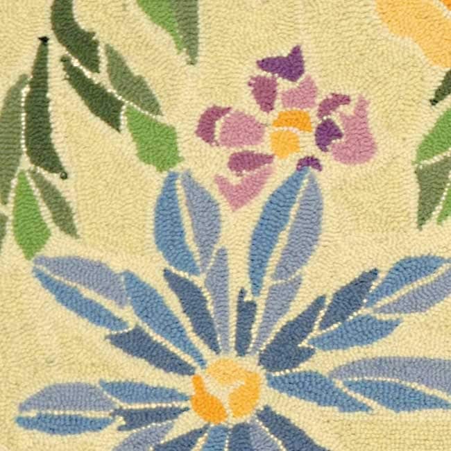 Tapis en laine floral Chelsea Sprig fait main SAFAVIEH