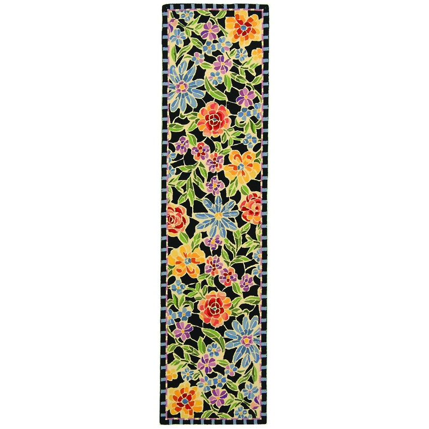 Tapis en laine floral Chelsea Sprig fait main SAFAVIEH