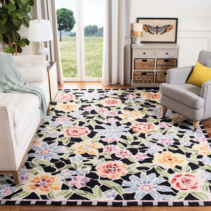 Tapis en laine floral Chelsea Sprig fait main SAFAVIEH