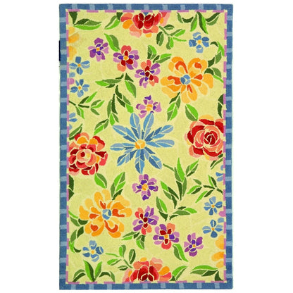 Tapis en laine floral Chelsea Sprig fait main SAFAVIEH