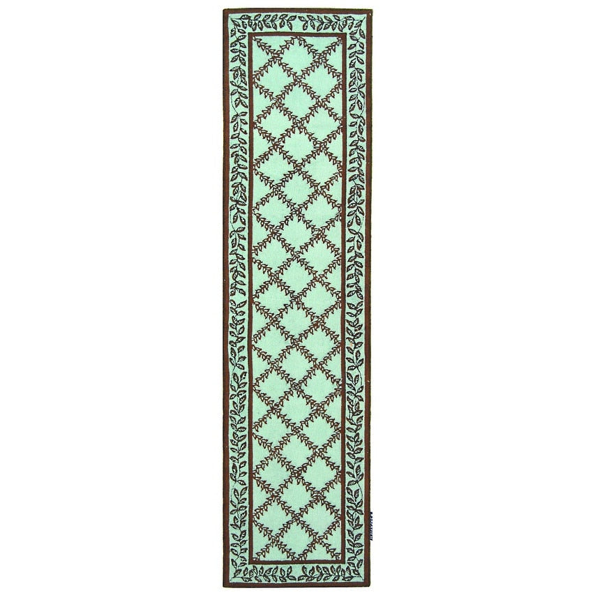 Tapis en laine SAFAVIEH Chelsea Sunstripe Trellis fait main, style campagne française