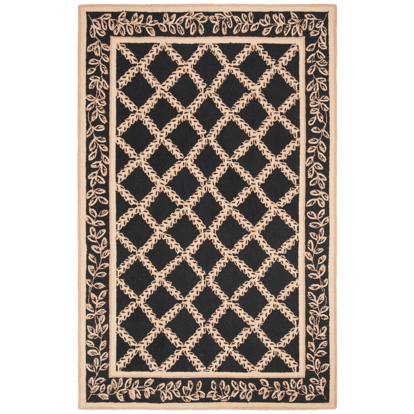 Tapis en laine SAFAVIEH Chelsea Sunstripe Trellis fait main, style campagne française