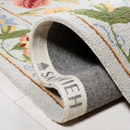 Tapis en laine SAFAVIEH fait main Chelsea Yauhenia à motif floral de style campagnard français