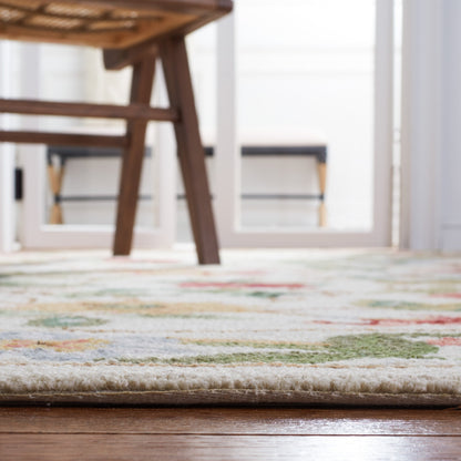 Tapis en laine SAFAVIEH fait main Chelsea Yauhenia à motif floral de style campagnard français