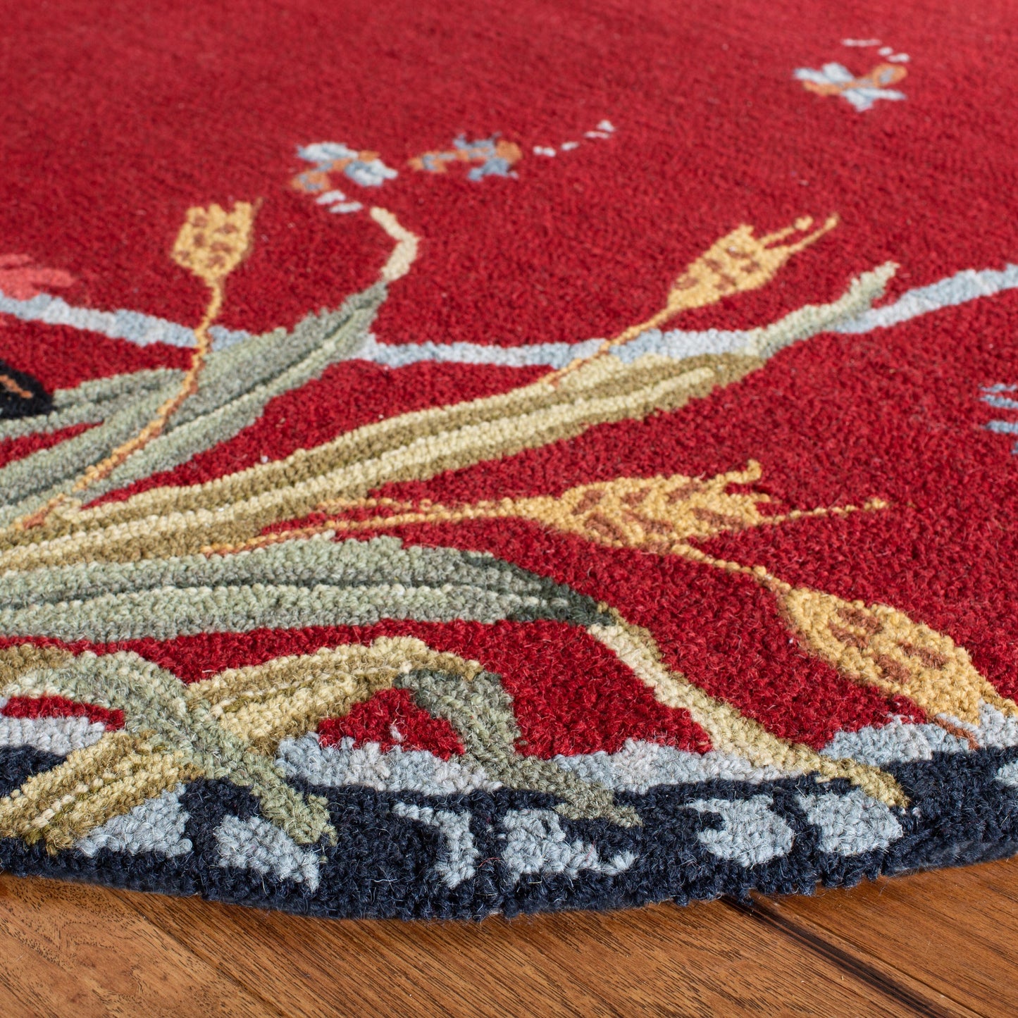 Tapis en laine fait main Chelsea Yauheniya de style coq de campagne française SAFAVIEH