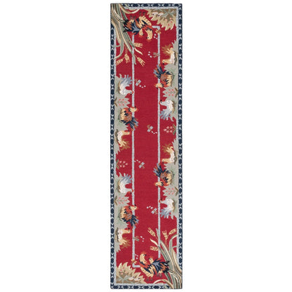 Tapis en laine fait main Chelsea Yauheniya de style coq de campagne française SAFAVIEH