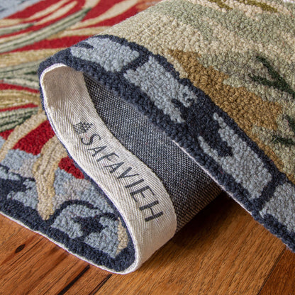 Tapis en laine fait main Chelsea Yauheniya de style coq de campagne française SAFAVIEH