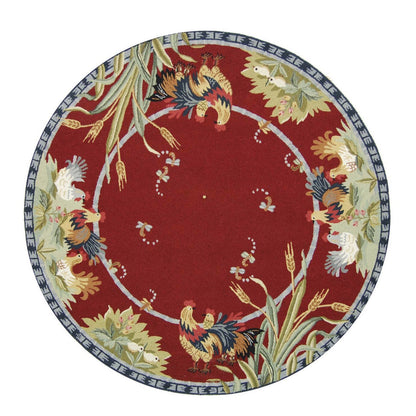 Tapis en laine fait main Chelsea Yauheniya de style coq de campagne française SAFAVIEH