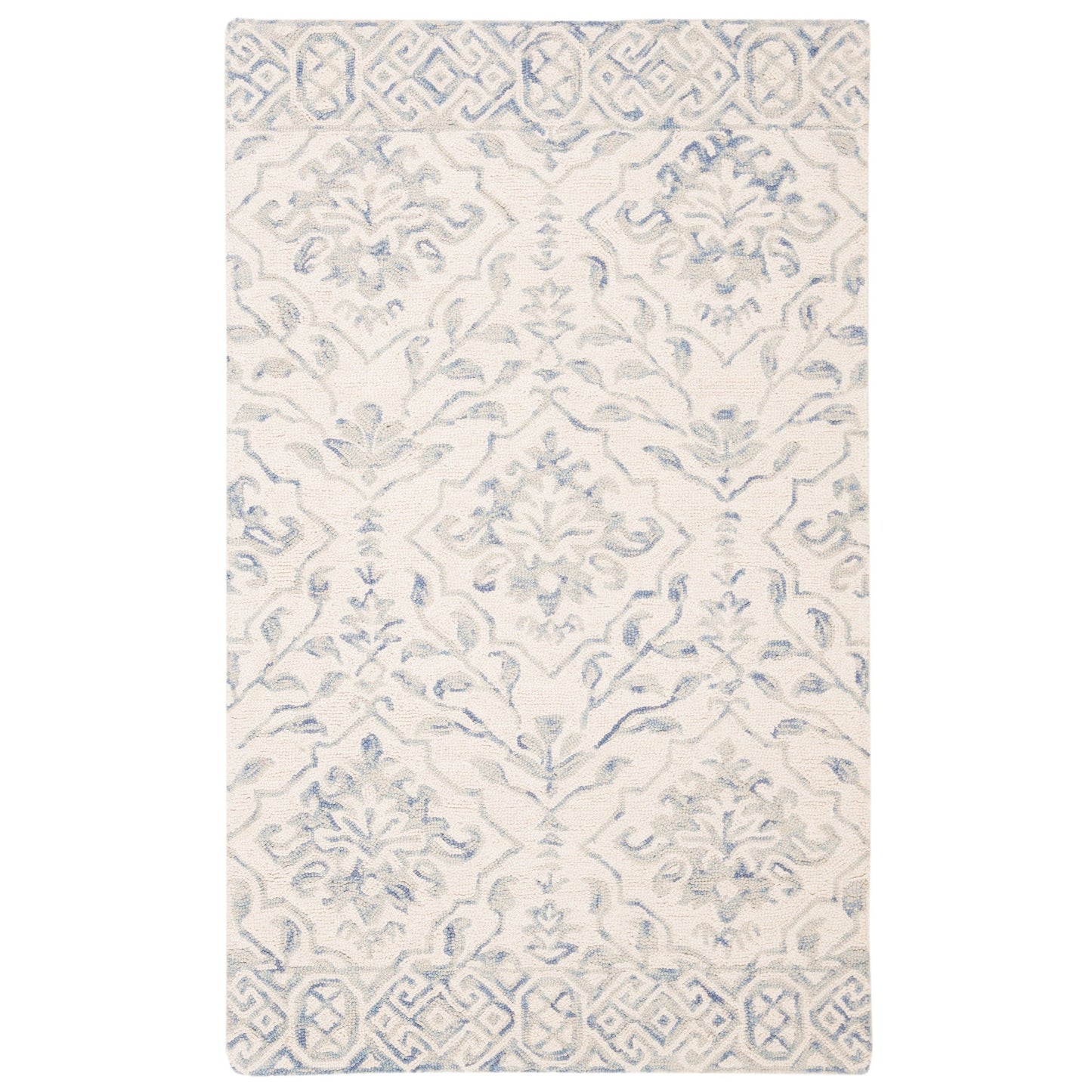 Tapis en laine florale Elvedina fait main SAFAVIEH, teint par immersion