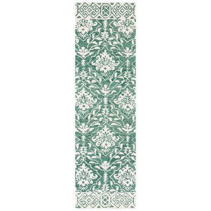 Tapis en laine florale Elvedina fait main SAFAVIEH, teint par immersion