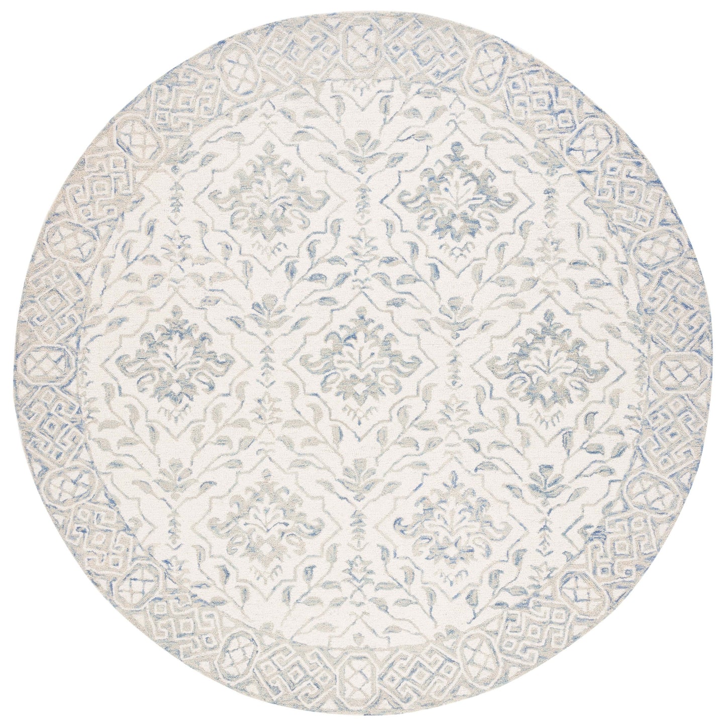 Tapis en laine florale Elvedina fait main SAFAVIEH, teint par immersion